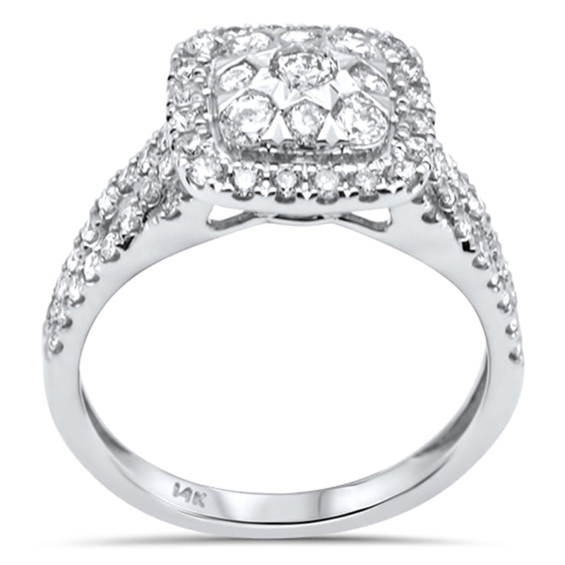 DIAMOND CLOSEOUT! .99ct G SI 14K White Gold Diamond Women's Ring Size 6.5