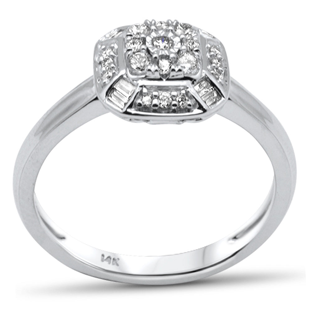 DIAMOND CLOSEOUT! .25ct G SI 14K White Gold Diamond Women's Ring Size 6.5