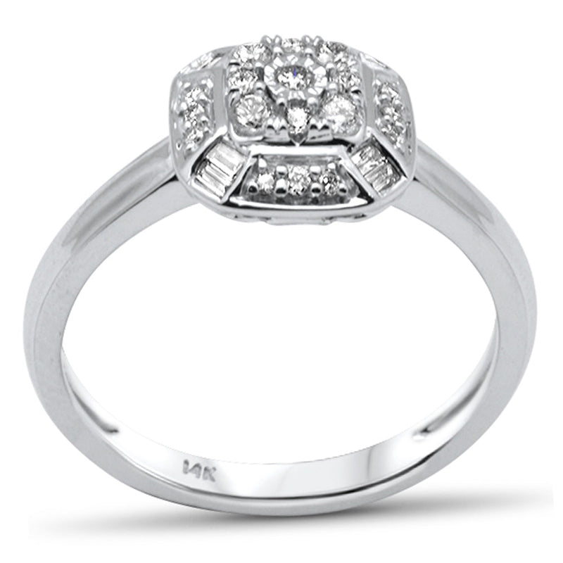 DIAMOND CLOSEOUT! .25ct G SI 14K White Gold Diamond Women's Ring Size 6.5