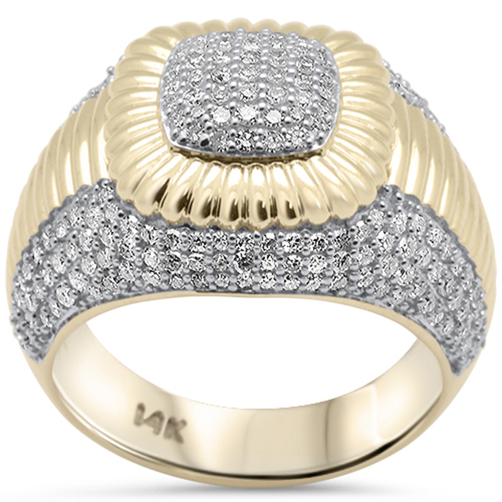 DIAMOND CLOSEOUT!  1.49ct G SI 14K Yellow Gold Diamond Men's Ring Band Size 10