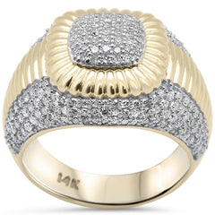 DIAMOND CLOSEOUT!  1.49ct G SI 14K Yellow Gold Diamond Men's Ring Band Size 10