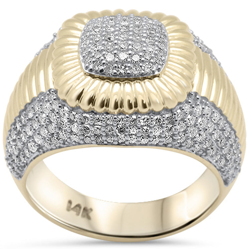 DIAMOND CLOSEOUT!  1.49ct G SI 14K Yellow Gold Diamond Men's Ring Band Size 10