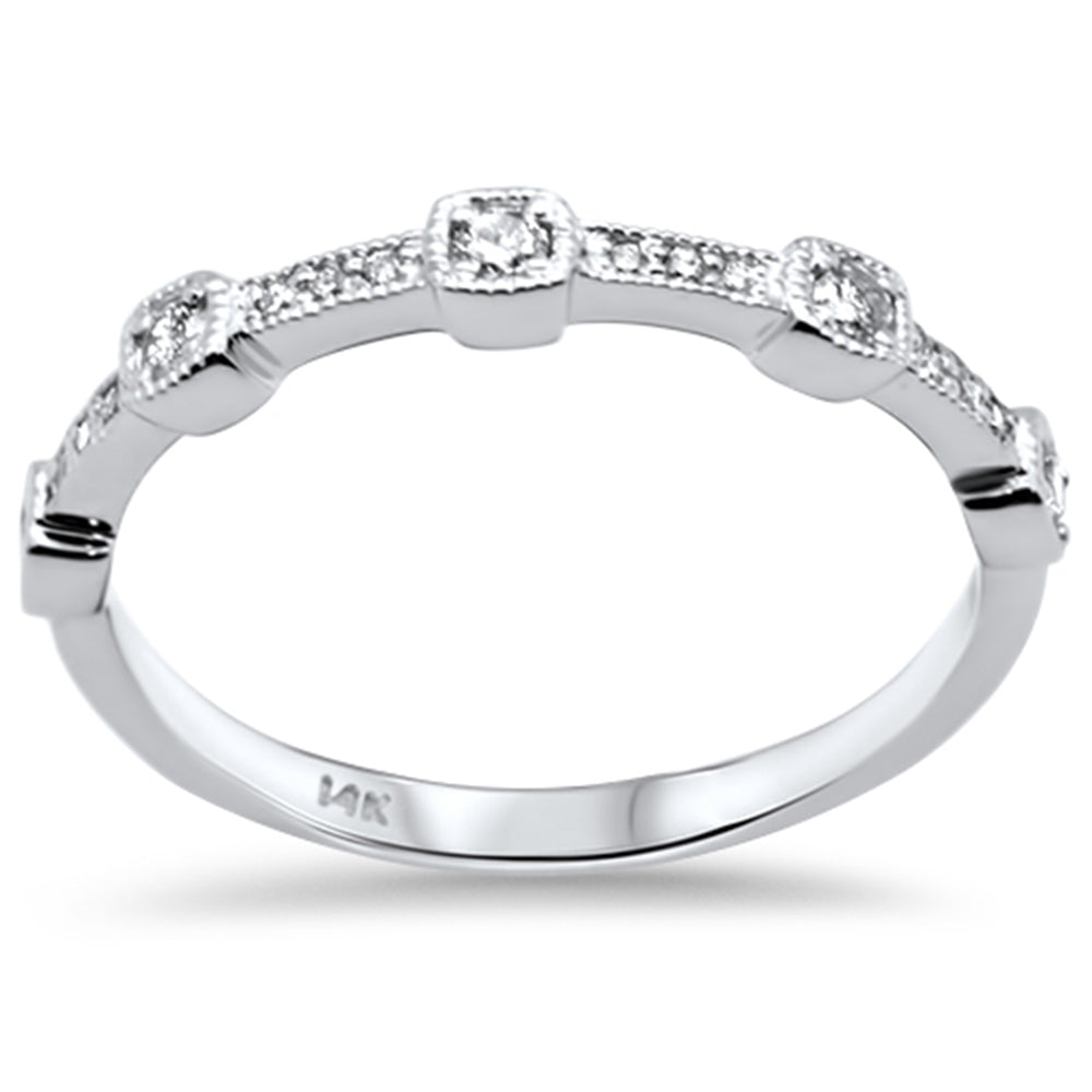 SPECIAL! .20ct G SI 14K White Gold Women's Diamond Ring Band