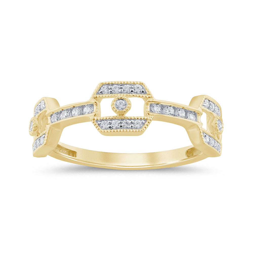 DIAMOND CLOSEOUT!  .23ct G SI 14K Yellow Gold Women's Diamond Ring Band Size 6.5