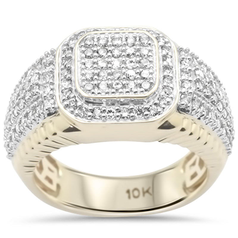 DIAMOND CLOSEOUT!  1.33ct G SI 10K Yellow Gold Men's Diamond Men's Band Size 10