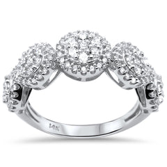 DIAMOND CLOSEOUT! .97ct G SI 14K White Gold Women's Diamond Engagement Ring Size 7