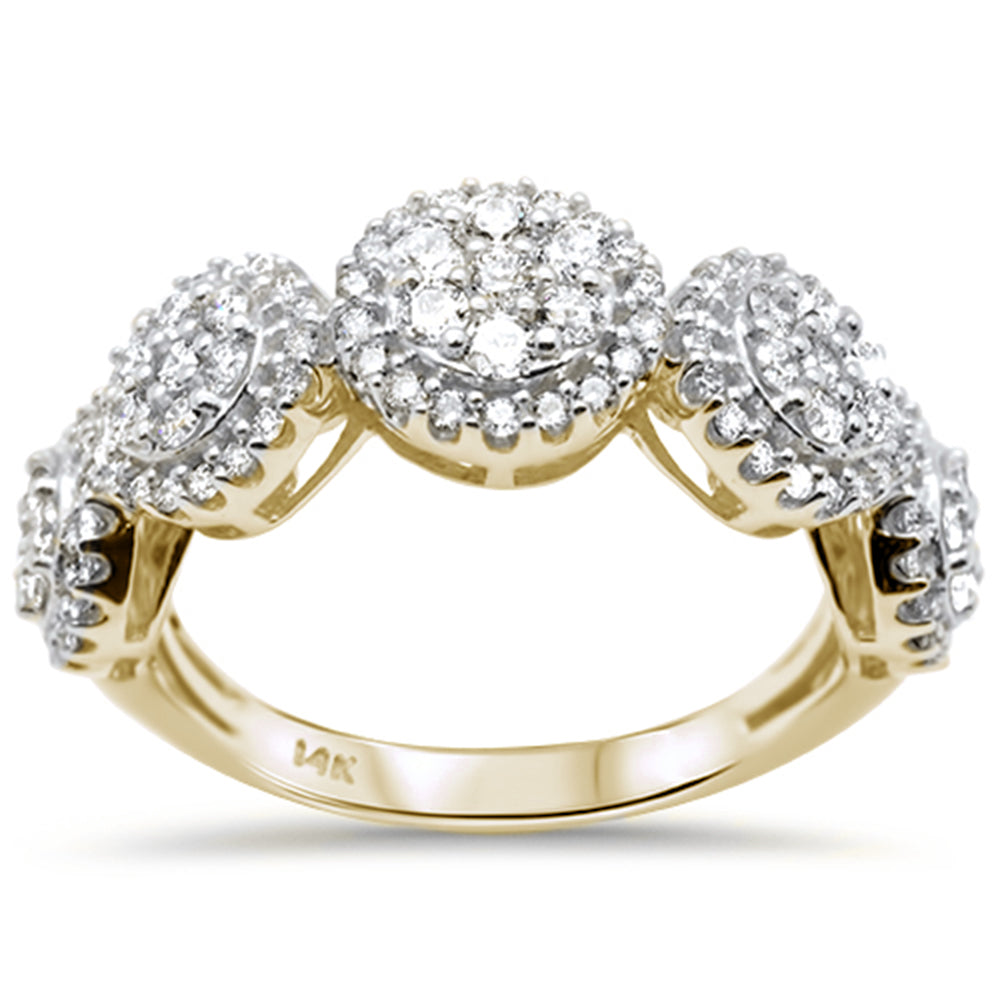 DIAMOND CLOSEOUT! 1.07ct G SI 14K Yellow Gold Women's Diamond Engagement Ring Size 7