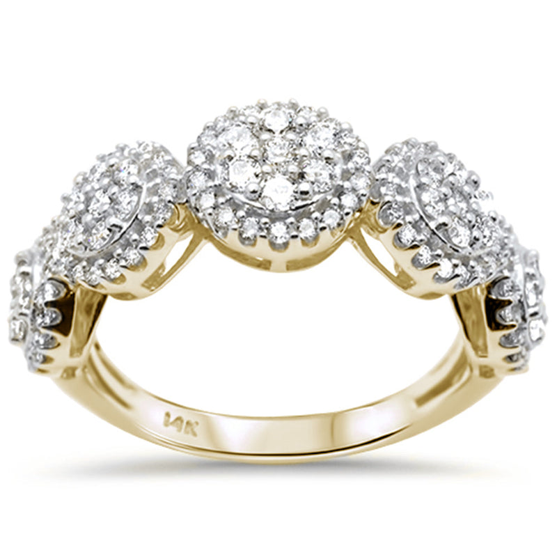 DIAMOND CLOSEOUT! 1.07ct G SI 14K Yellow Gold Women's Diamond Engagement Ring Size 7