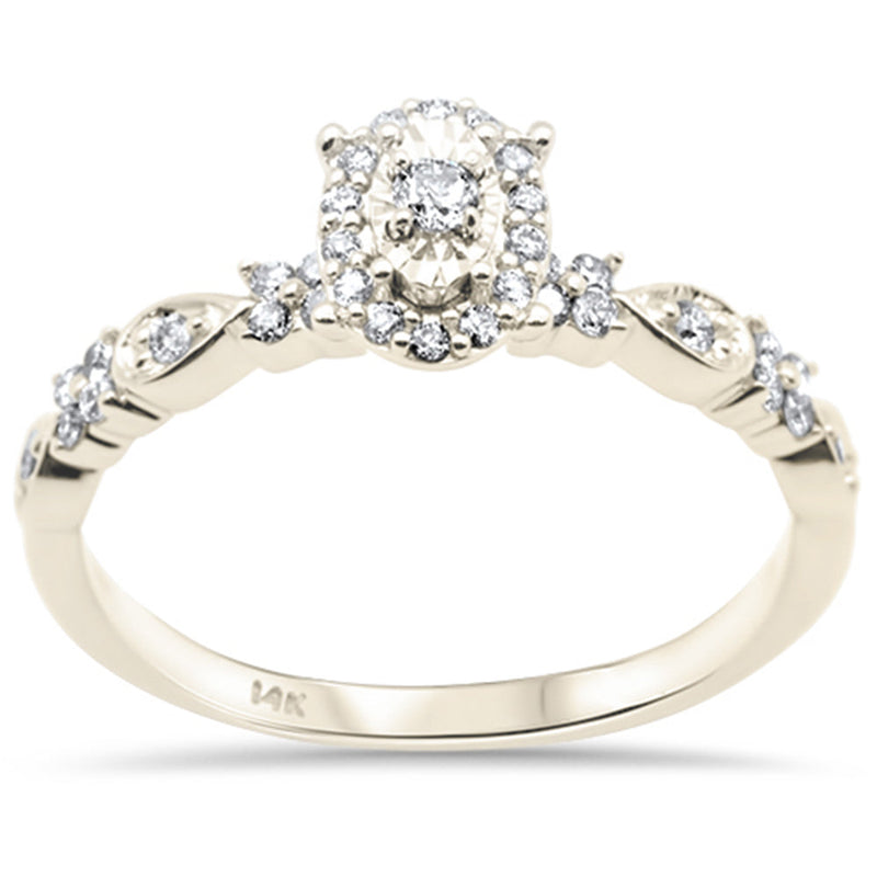 SPECIAL! .26ct G SI 14K Yellow Gold Diamond Engagement Ring Size 6.5