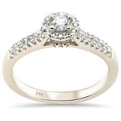 SPECIAL! .50ct G SI 14K Yellow Gold Round Diamond Engagement Ring Size 6.5