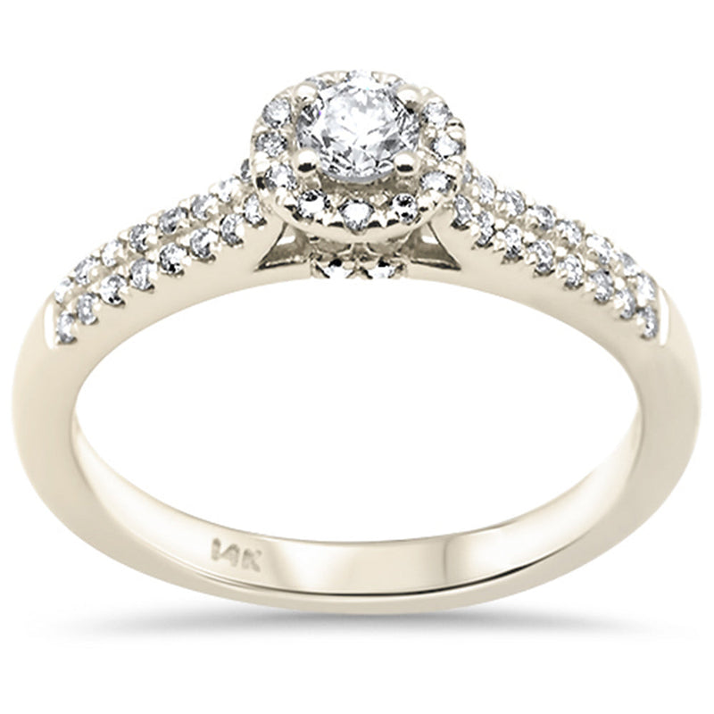 SPECIAL! .50ct G SI 14K Yellow Gold Round Diamond Engagement Ring Size 6.5