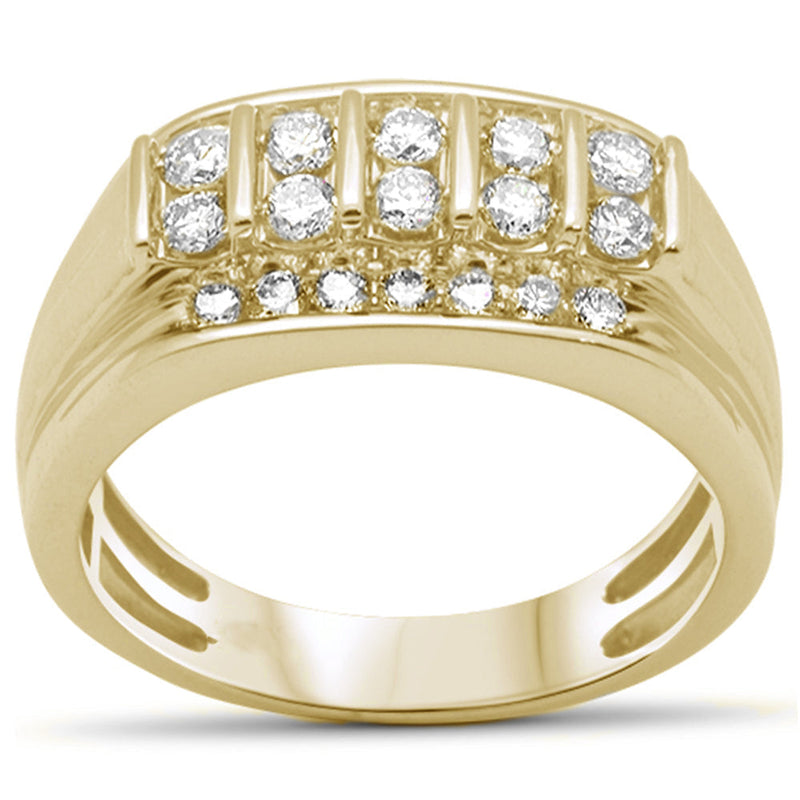 SPECIAL! 1.03ct G SI 14K Yellow Gold Diamond Men's Band Ring Size 10