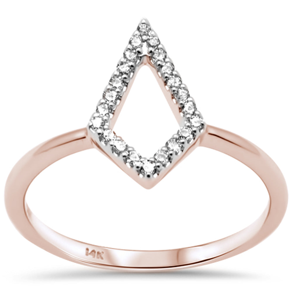 SPECIAL! .11ct G SI 14K Rose Gold Diamond Ladies Ring Size 6.5