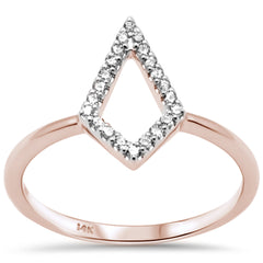 SPECIAL! .11ct G SI 14K Rose Gold Diamond Ladies Ring Size 6.5
