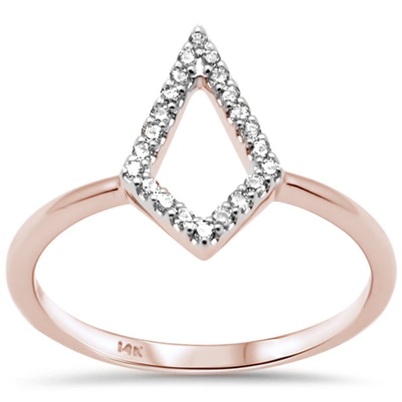 SPECIAL! .11ct G SI 14K Rose Gold Diamond Ladies Ring Size 6.5