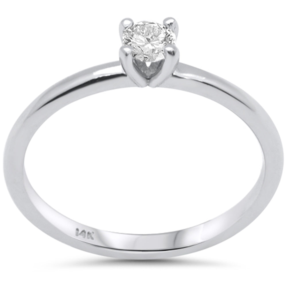 SPECIAL! .73ct G SI 14K White Gold Round Diamond Solitaire Ring