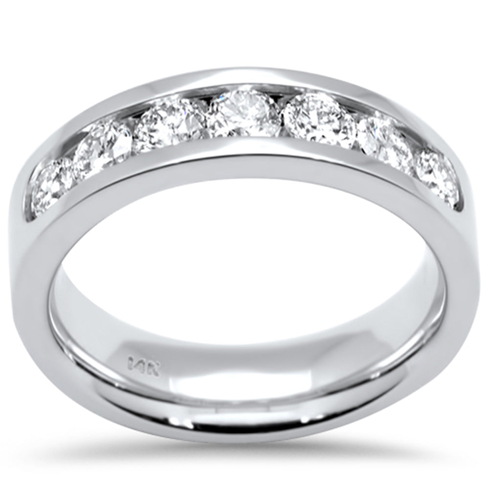 DIAMOND CLOSEOUT! 1.04ct G SI 14K White Gold Diamond Wedding Band Ring Size 6.5