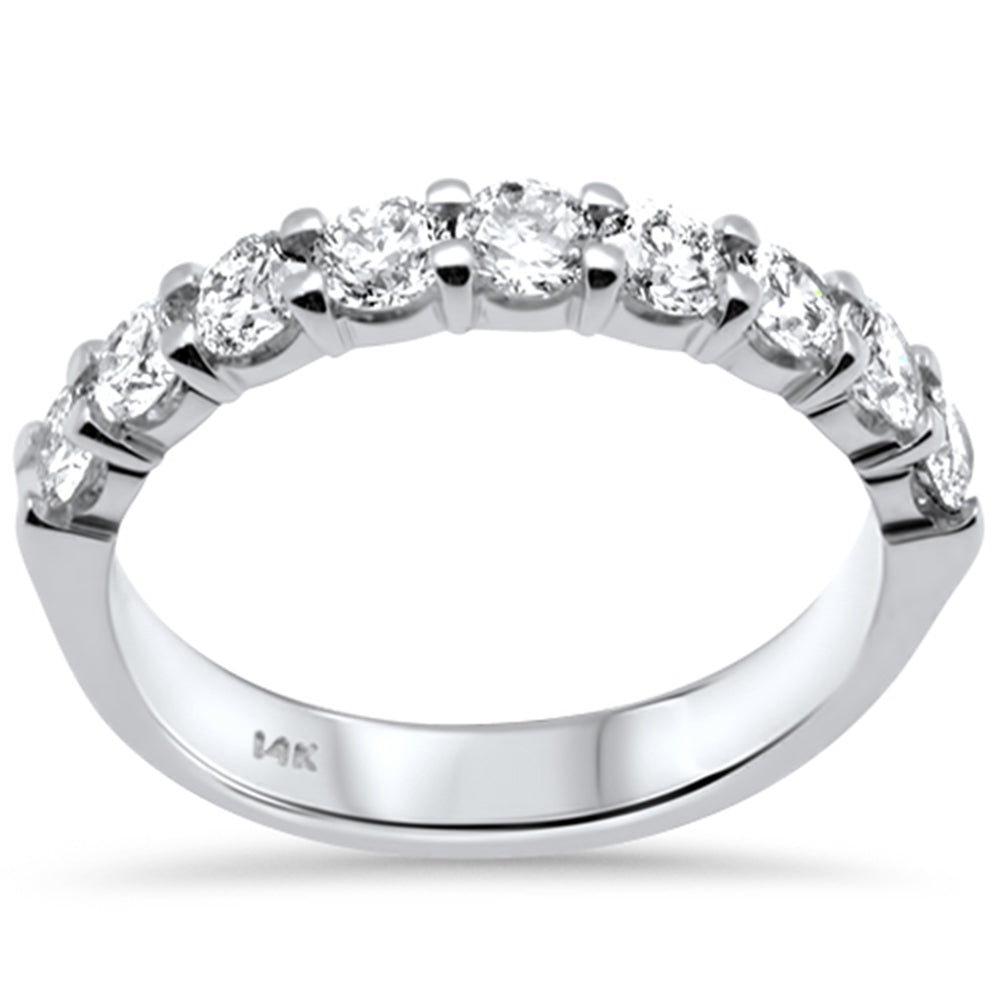 DIAMOND CLOSEOUT! 1.01ct G SI 14K White Gold Diamond Wedding Ring Band