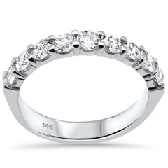 DIAMOND CLOSEOUT! 1.01ct G SI 14K White Gold Diamond Wedding Ring Band