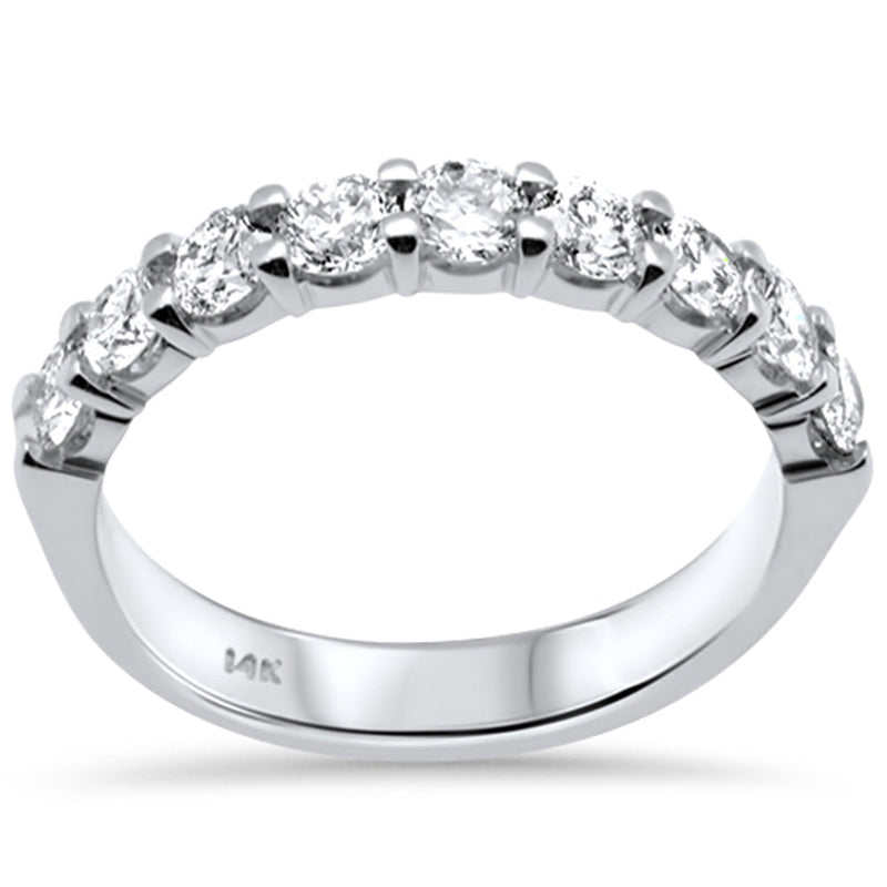 DIAMOND CLOSEOUT! 1.01ct G SI 14K White Gold Diamond Wedding Ring Band