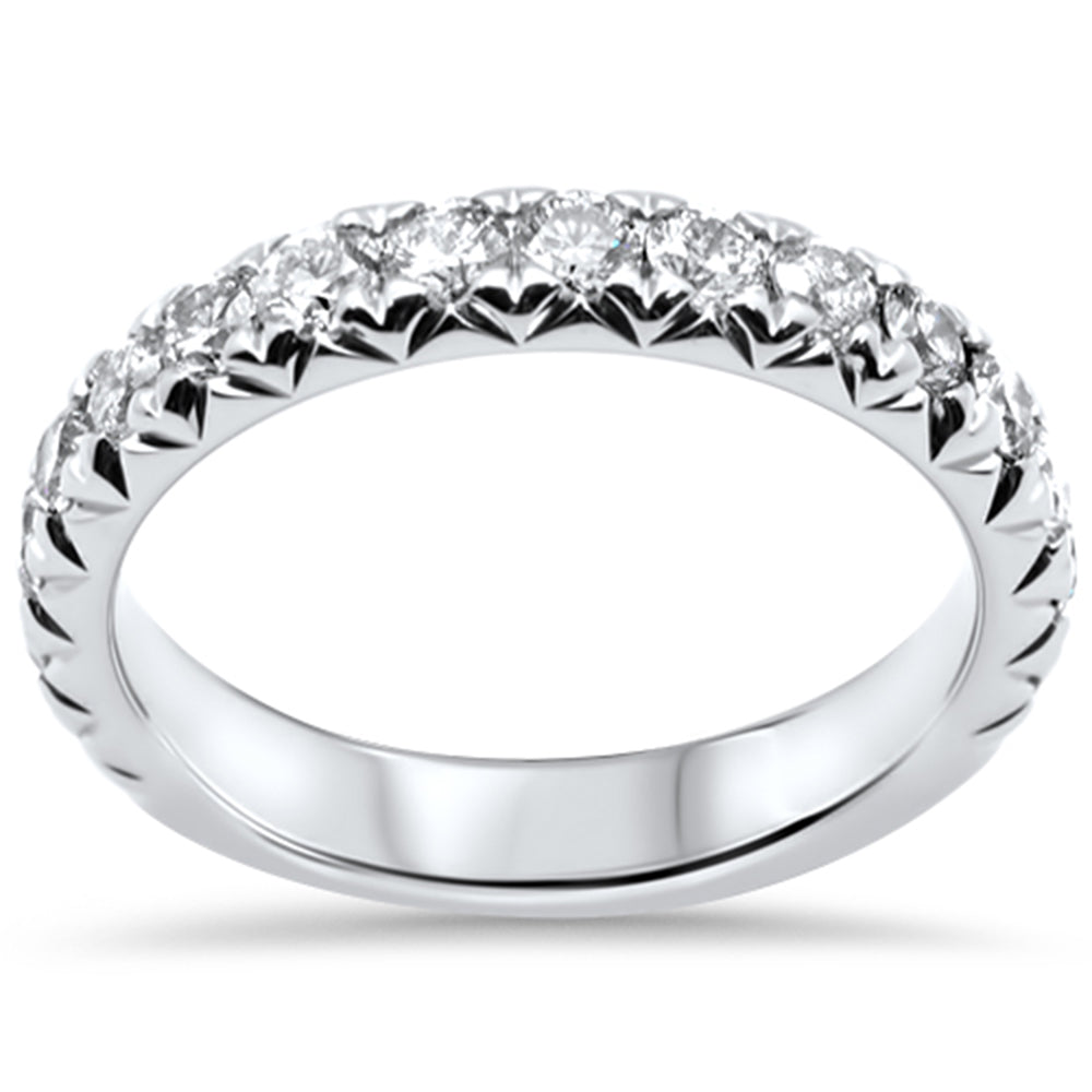 DIAMOND CLOSEOUT! 1.00ct G SI 14K White Gold Diamond Engraved Wedding Ring Band