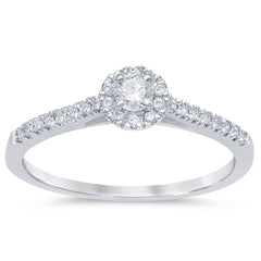 SPECIAL! .31ct G SI 14K White Gold Diamond Engagement Ring Size 6.5