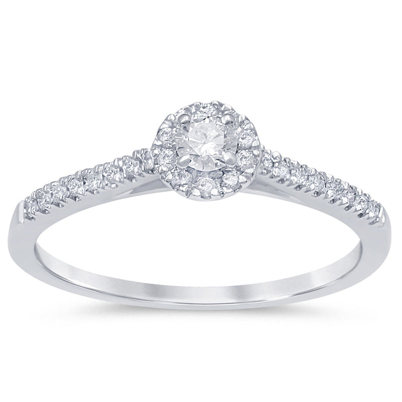 SPECIAL! .31ct G SI 14K White Gold Diamond Engagement Ring Size 6.5