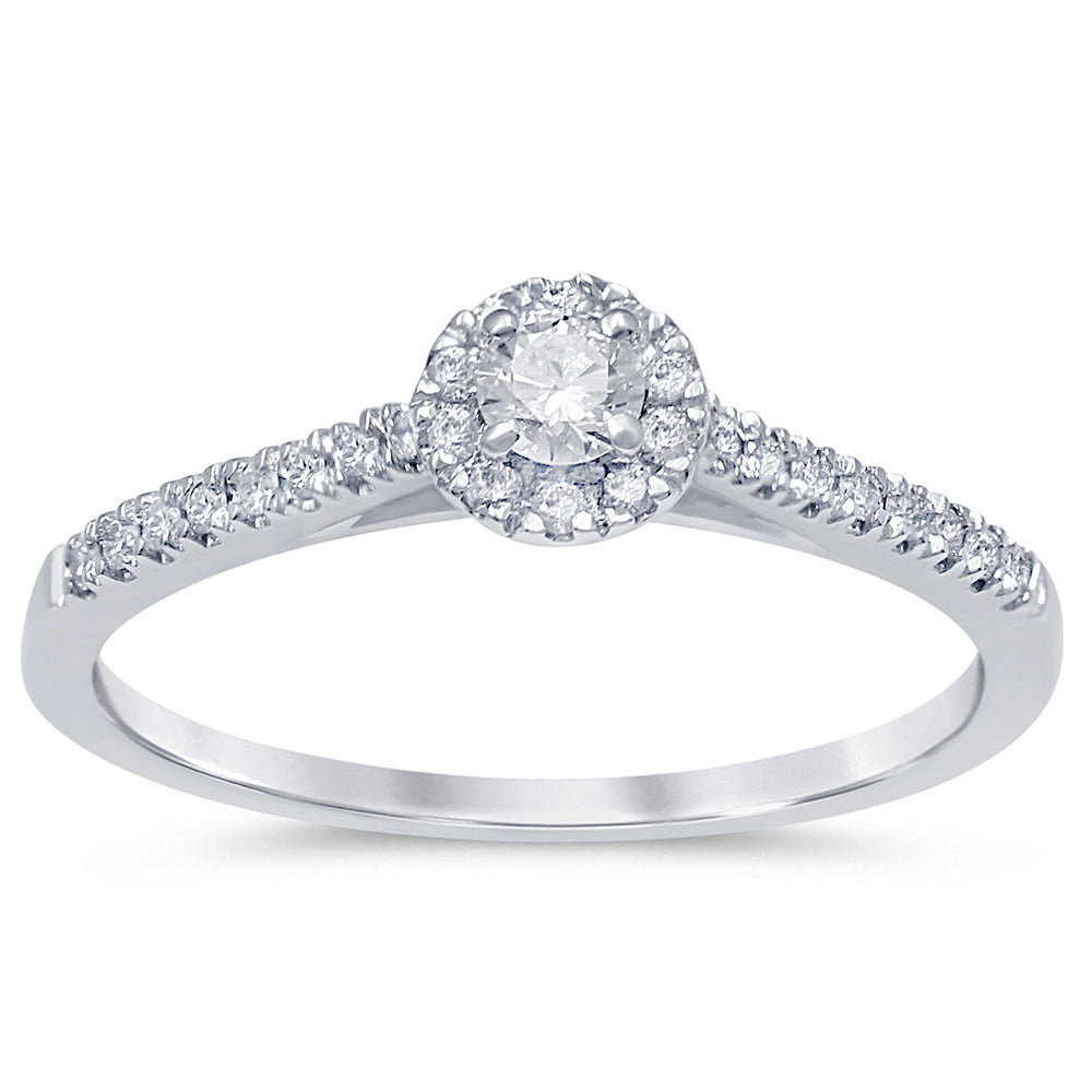 SPECIAL! .49ct G SI 14K White Gold Diamond Engagement Ring Size 6.5