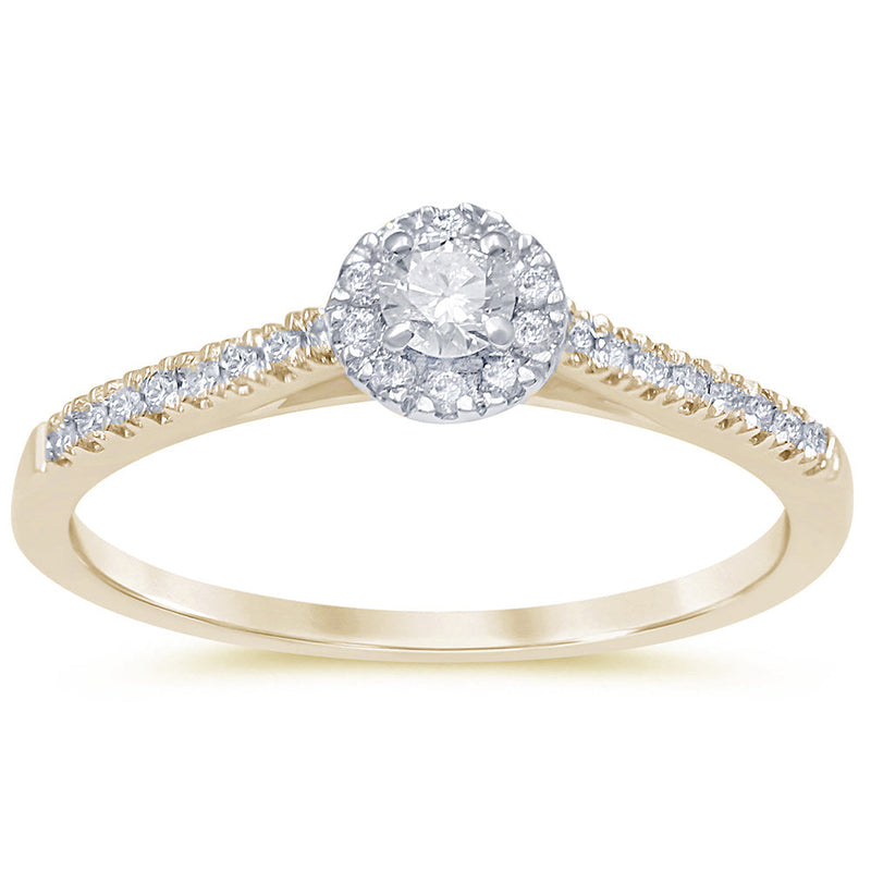 SPECIAL! .33ct G SI 14K Yellow Gold Diamond Engagement Ring Size 6.5