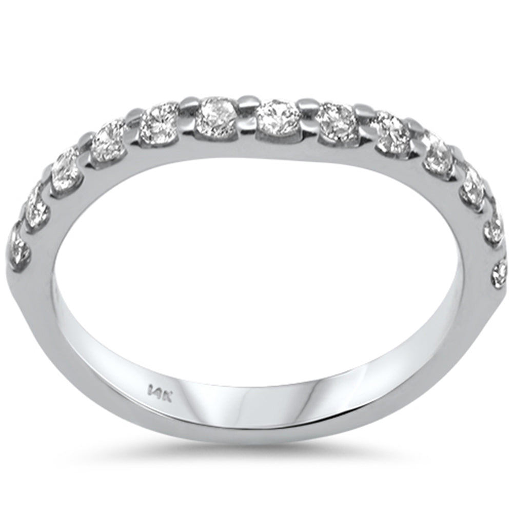 DIAMOND CLOSEOUT!  .51ct G SI 14K White Gold Diamond Stackable Ring Band