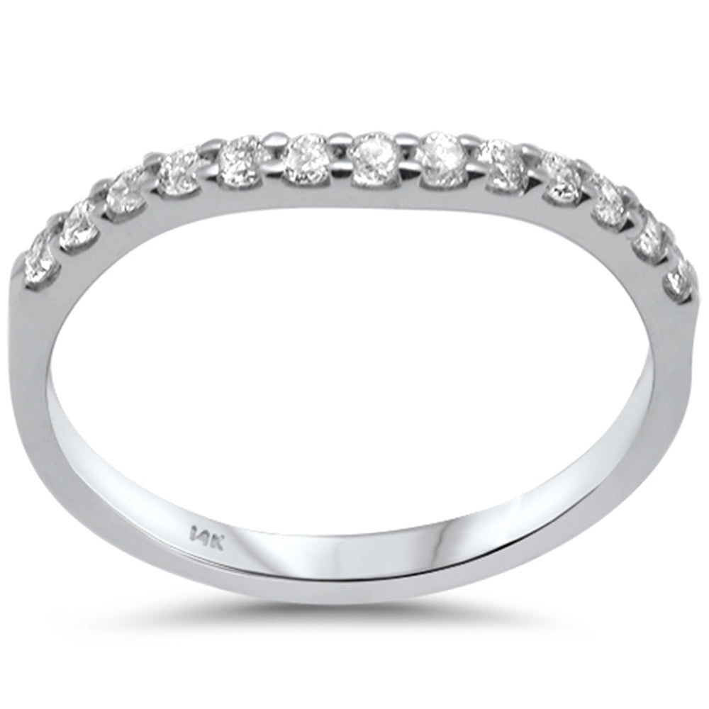 DIAMOND CLOSEOUT! .26ct G SI 14K White Gold Diamond Stackable Ring Band