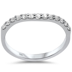DIAMOND CLOSEOUT! .26ct G SI 14K White Gold Diamond Stackable Ring Band