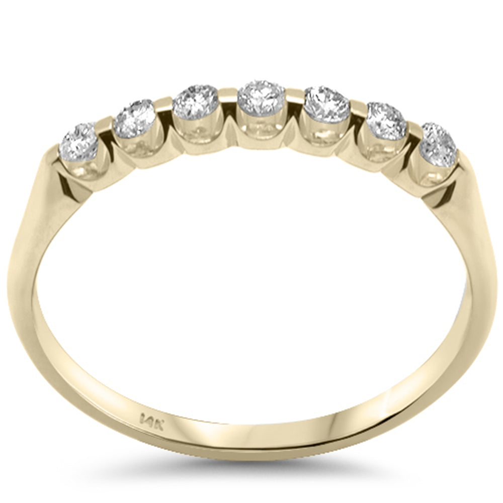 SPECIAL! .24ct G SI 14K Yellow Gold Diamond 7-Stones Ring Band