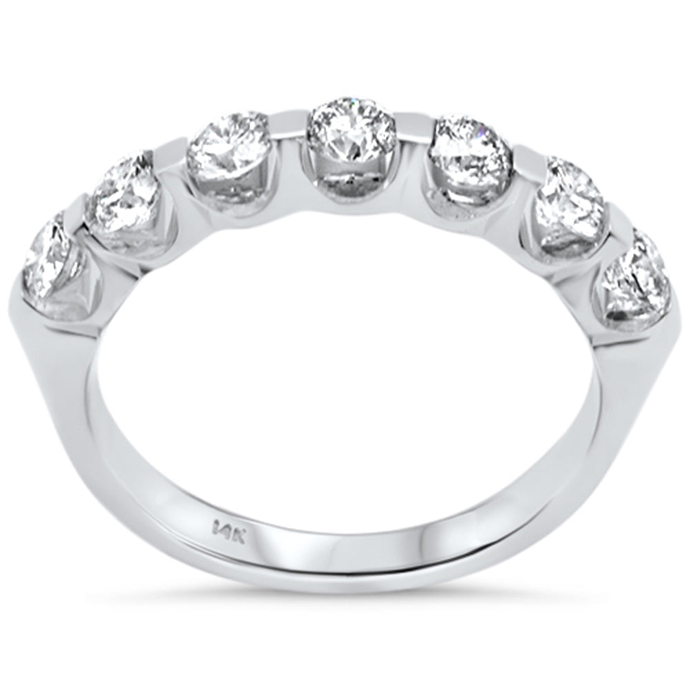 DIAMOND CLOSEOUT! 1.00ct G SI 14K White Gold Diamond 7-Stones Ring Band