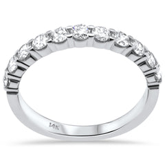 SPECIAL! .79ct G SI 14K White Gold Diamond 11-Stone Ring Band