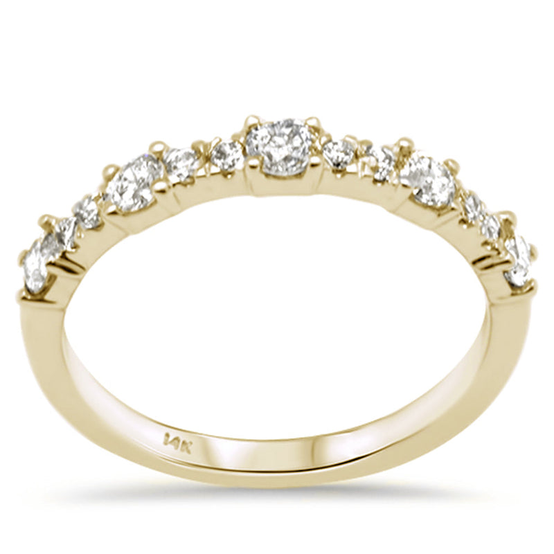 SPECIAL! .54ct G SI 14K Yellow Gold Diamond Ring Band Size 6.5