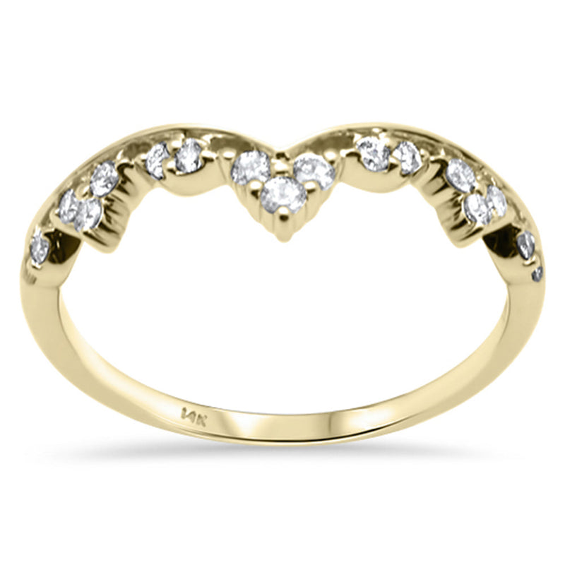 SPECIAL! .21ct G SI 14K Yellow Gold Diamond Stackable Band Ring Size 6.5