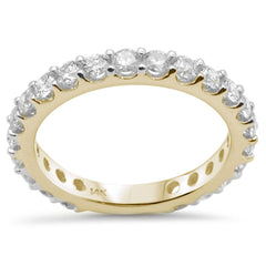 SPECIAL! 1.19ct G SI 14K Yellow Gold Diamond Anniversary Band Ring Size 6.5