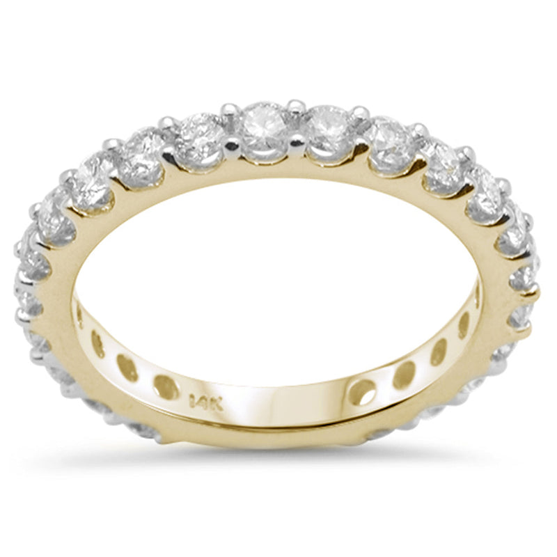 SPECIAL! 1.19ct G SI 14K Yellow Gold Diamond Anniversary Band Ring Size 6.5