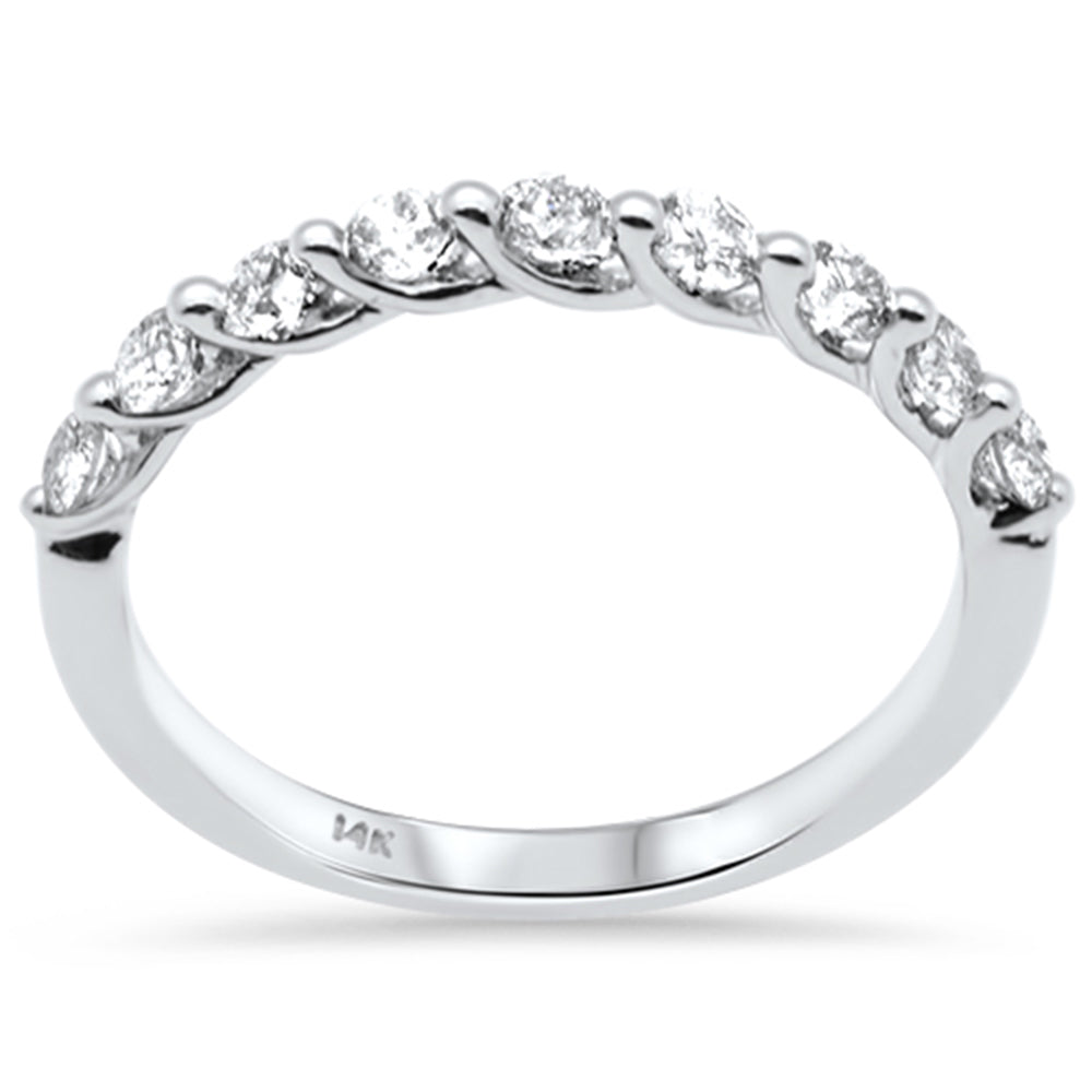 SPECIAL! .48ct G SI 14K White Gold Diamond Anniversary Band Ring Size 6.5