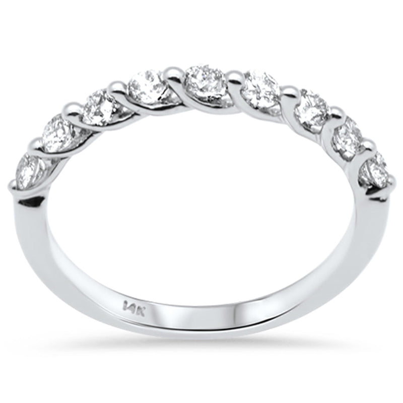 SPECIAL! .48ct G SI 14K White Gold Diamond Anniversary Band Ring Size 6.5