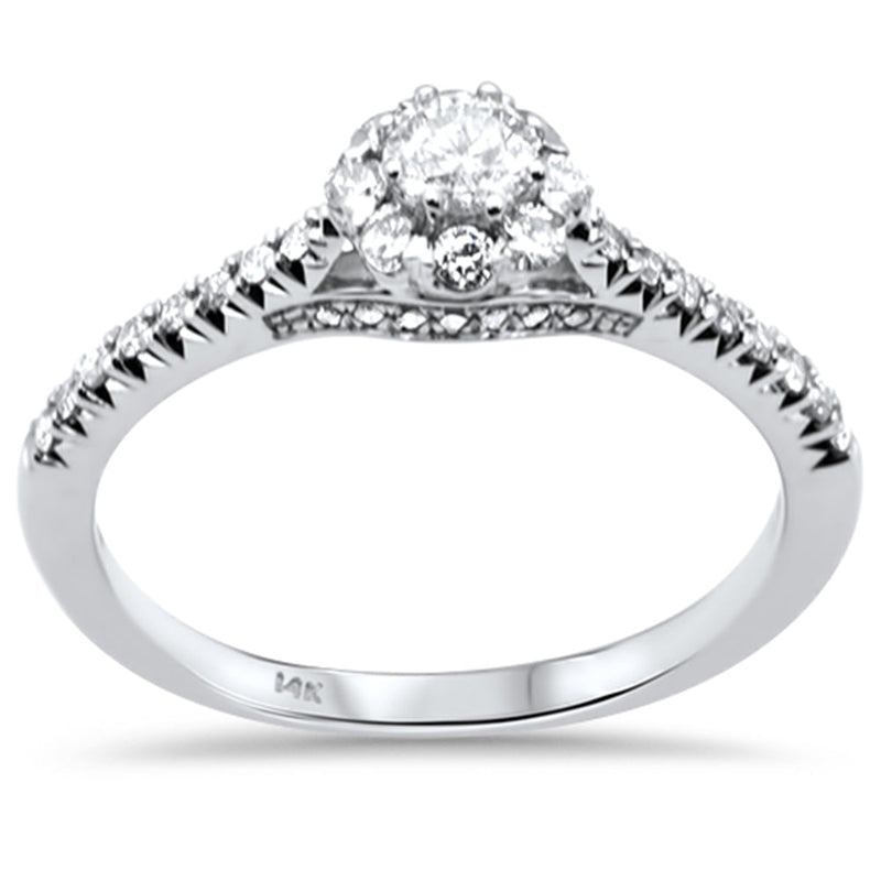 SPECIAL!.50ct G SI 14K White Gold Diamond Engagement Ring Size 6.5