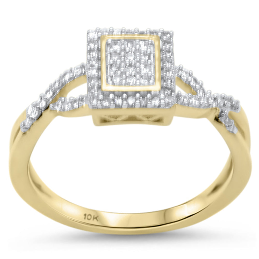 SPECIAL! .25ct G SI 10K Yellow Gold Diamond Engagement Ring Size 6.5