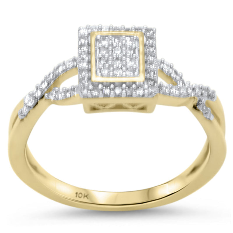 SPECIAL! .25ct G SI 10K Yellow Gold Diamond Engagement Ring Size 6.5