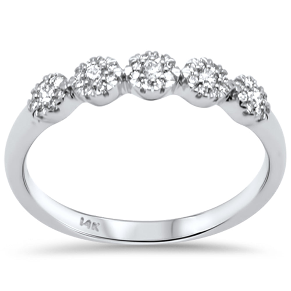 SPECIAL! .20ct G SI 14K White Gold Diamond Band Ring Size 6.5