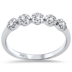SPECIAL! .20ct G SI 14K White Gold Diamond Band Ring Size 6.5