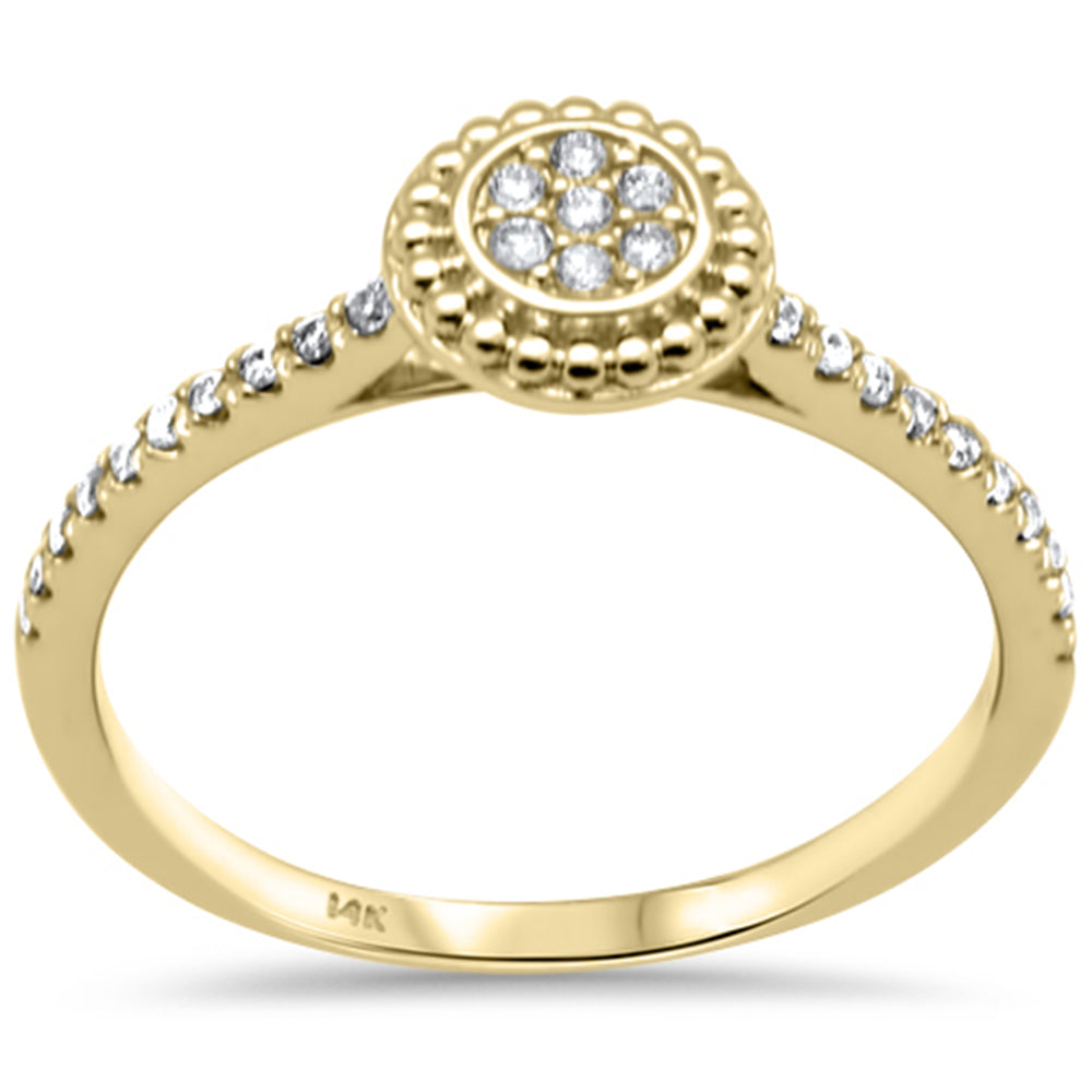 SPECIAL! .16ct G SI 14K Yellow Gold Diamond Round Engagement Ring Size 6.5