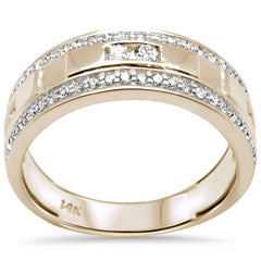 SPECIAL!.76ct G SI 14K Yellow Gold Diamond Men's Band Ring Size 10