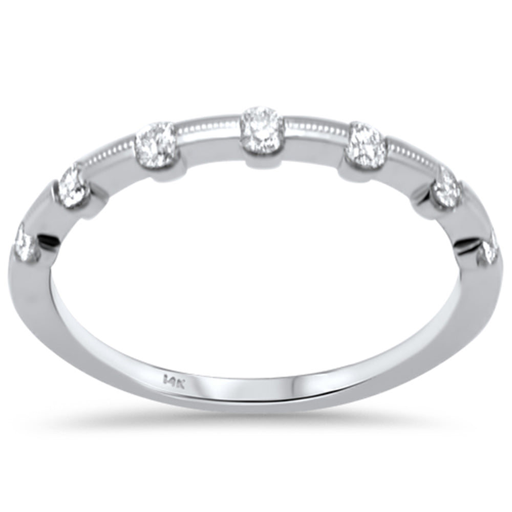 .24ct G SI 14K White Gold Diamond Band Ring Size 6.5
