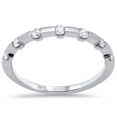 .24ct G SI 14K White Gold Diamond Band Ring Size 6.5